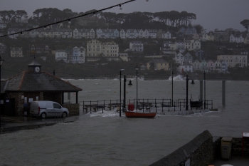 Photo Gallery Image - Polruan Quay under water 14/02/2014