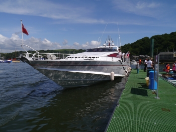 Photo Gallery Image - Richard Branson visits Polruan Aug 2013