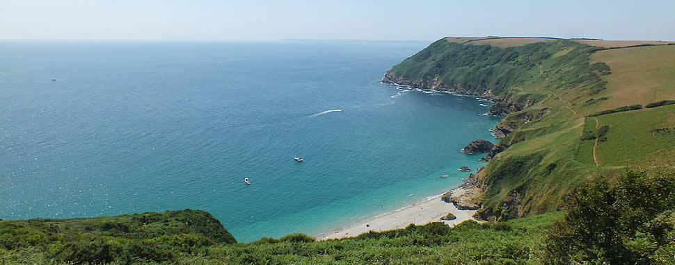 Lantic Bay with its secluded beach and spectacular coastal views lies on the southern edge of the Parish 
