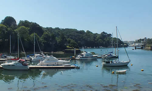Views of Mixtow looking south along the River Fowey